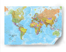 World wall map | Cuadro decorativo de Canvas Lab