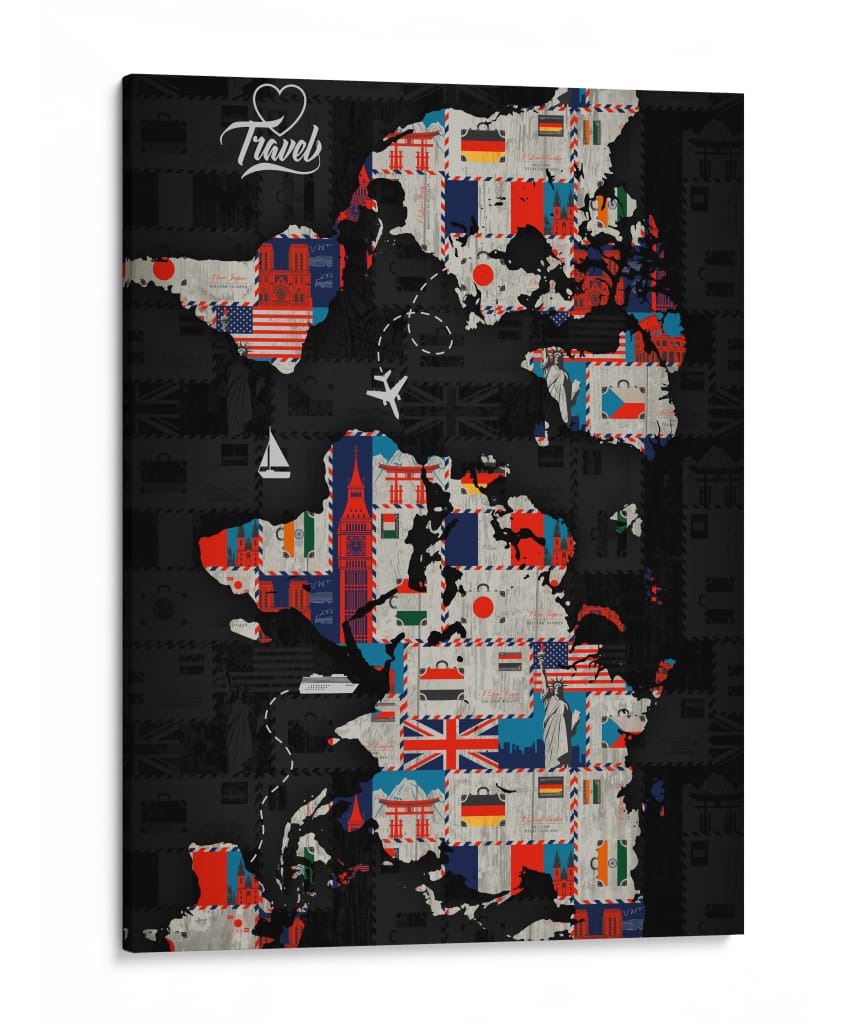 Alrededor del Mundo - Sae Art | Cuadro decorativo de Canvas Lab