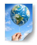 Balloon Earth - Vicky Hanggara | Cuadro decorativo de Canvas Lab