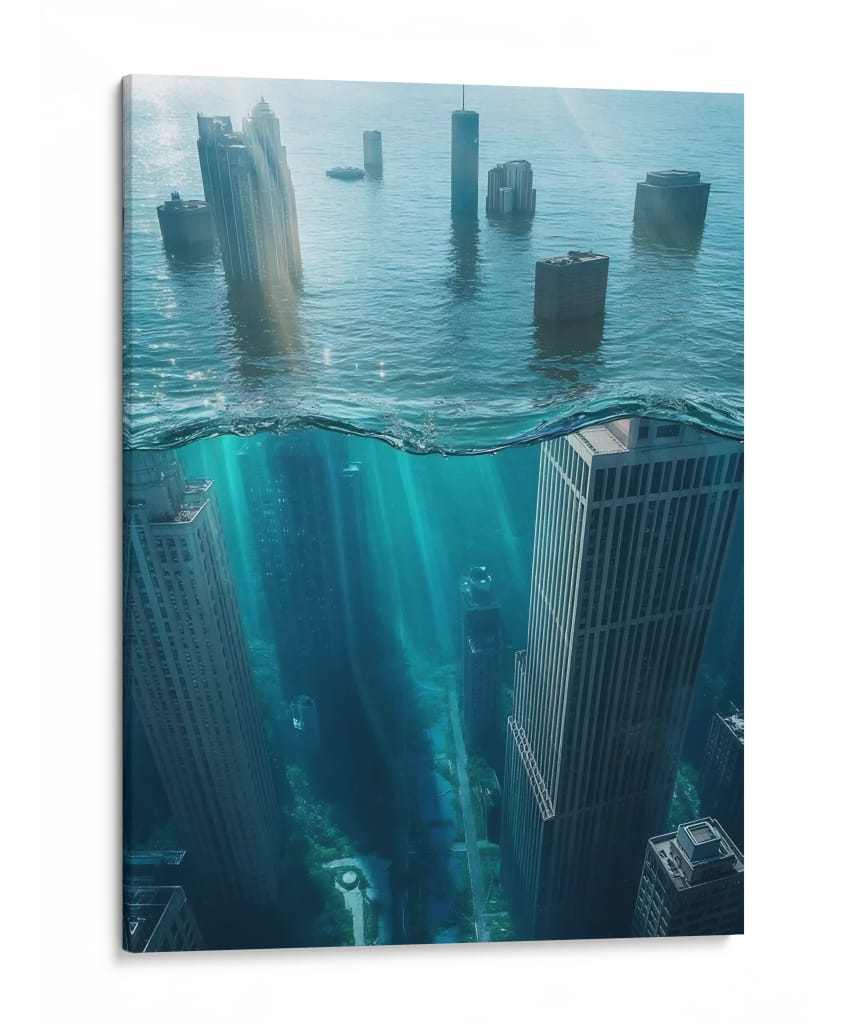 City Underwater - Vicky Hanggara | Cuadro decorativo de Canvas Lab
