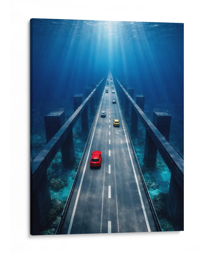 Cars Underwater - Vicky Hanggara | Cuadro decorativo de Canvas Lab