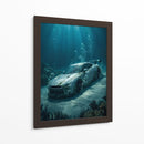 Sport Car Underwater  - Vicky Hanggara | Cuadro decorativo de Canvas Lab