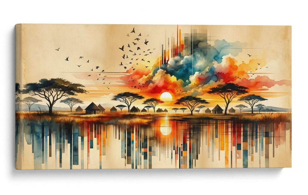 Atardecer en la Sabana - Caperh | Cuadro decorativo de Canvas Lab