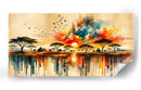 Atardecer en la Sabana - Caperh | Cuadro decorativo de Canvas Lab