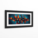 Azul y Naranja - Caperh | Cuadro decorativo de Canvas Lab