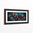 Azul y Naranja - Caperh | Cuadro decorativo de Canvas Lab