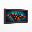 Azul y Naranja - Caperh | Cuadro decorativo de Canvas Lab