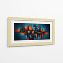 Azul y Naranja - Caperh | Cuadro decorativo de Canvas Lab