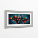 Azul y Naranja - Caperh | Cuadro decorativo de Canvas Lab