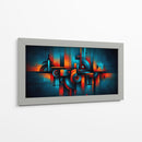 Azul y Naranja - Caperh | Cuadro decorativo de Canvas Lab