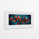 Azul y Naranja - Caperh | Cuadro decorativo de Canvas Lab