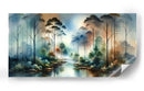 Bosque de Acuarela - Caperh | Cuadro decorativo de Canvas Lab