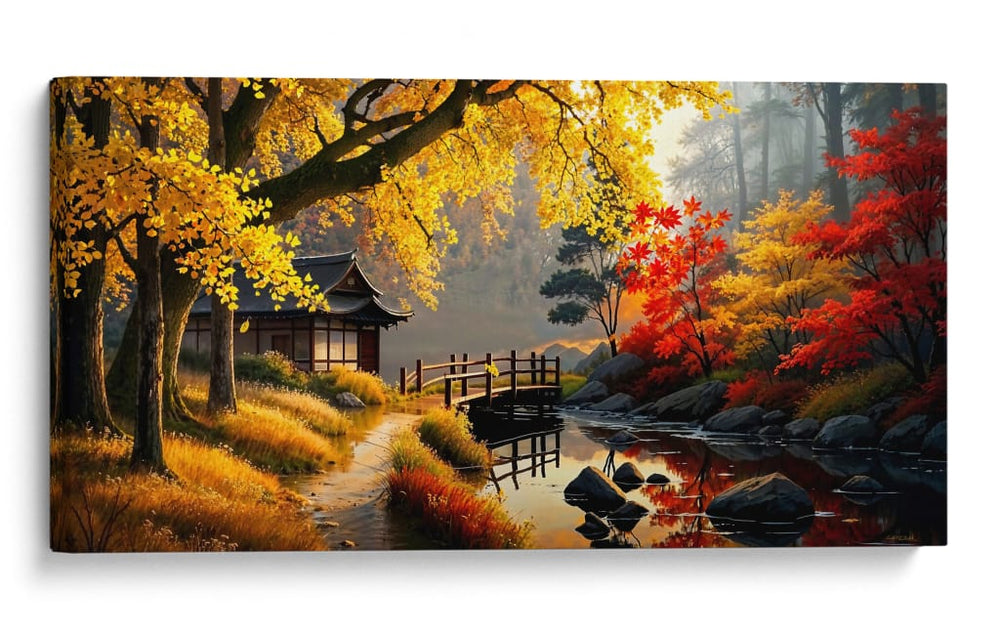 Cabaña en el Otoño - Caperh | Cuadro decorativo de Canvas Lab