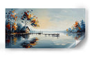 Cabaña Junto al Lago - Caperh | Cuadro decorativo de Canvas Lab