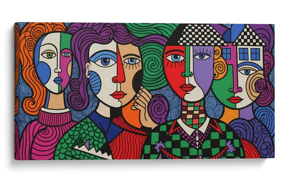Cadencia de Máscaras - Caperh | Cuadro decorativo de Canvas Lab