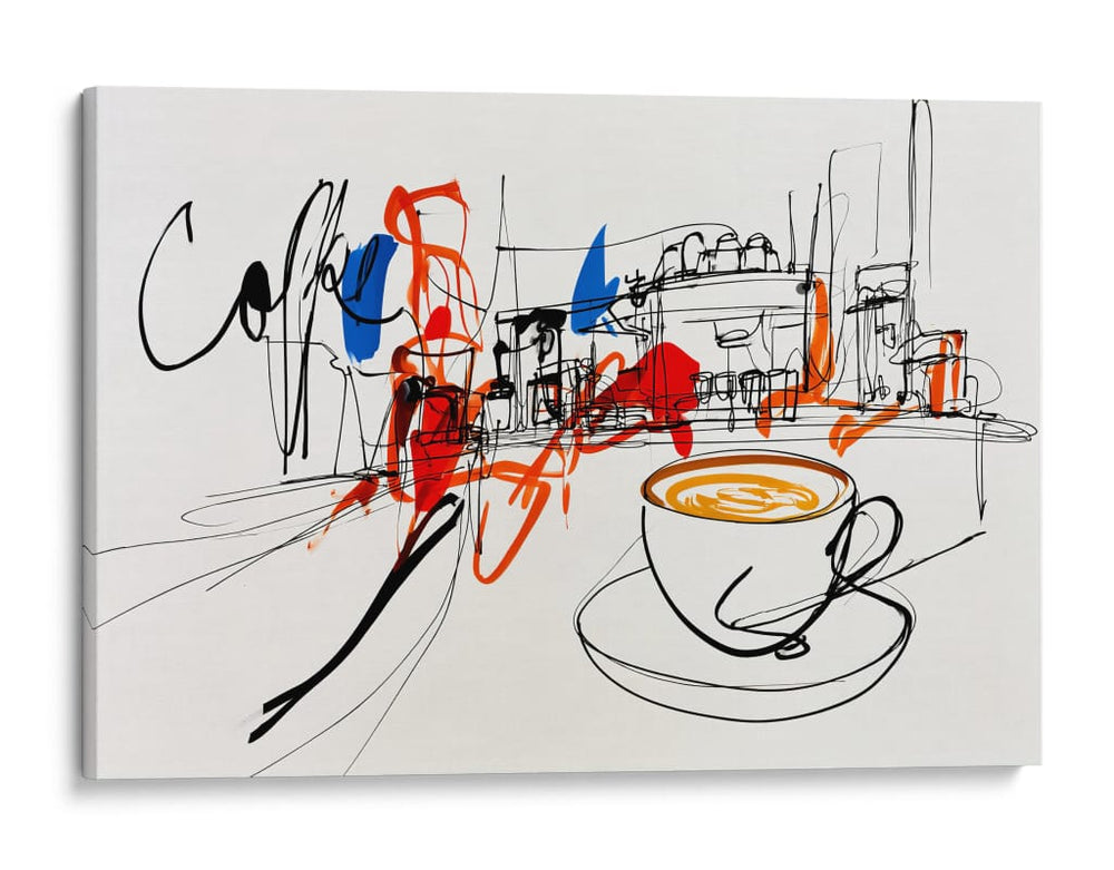 Cafetería realismo en primera persona - DIEGO D L | Cuadro decorativo de Canvas Lab