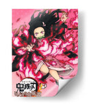 Nezuko Blood Demon Art / Pyrokinesis - Sae Art | Cuadro decorativo de Canvas Lab
