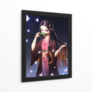 Nezuko Luminous Butterfly Grace - Sae Art | Cuadro decorativo de Canvas Lab