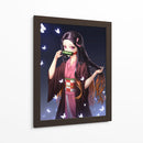 Nezuko Luminous Butterfly Grace - Sae Art | Cuadro decorativo de Canvas Lab