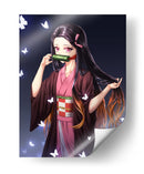 Nezuko Luminous Butterfly Grace - Sae Art | Cuadro decorativo de Canvas Lab