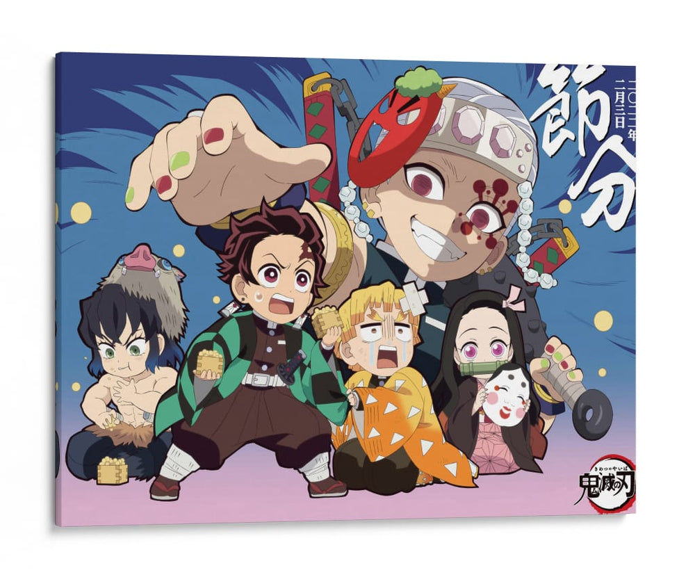 Setsubun Chibi - Sae Art | Cuadro decorativo de Canvas Lab