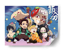 Setsubun Chibi - Sae Art | Cuadro decorativo de Canvas Lab