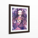 Nezuko Wisteria Twilight Bloom - Sae Art | Cuadro decorativo de Canvas Lab