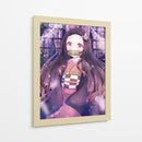 Nezuko Wisteria Twilight Bloom - Sae Art | Cuadro decorativo de Canvas Lab