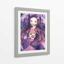 Nezuko Wisteria Twilight Bloom - Sae Art | Cuadro decorativo de Canvas Lab