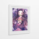 Nezuko Wisteria Twilight Bloom - Sae Art | Cuadro decorativo de Canvas Lab