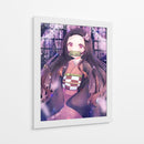 Nezuko Wisteria Twilight Bloom - Sae Art | Cuadro decorativo de Canvas Lab