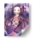 Nezuko Wisteria Twilight Bloom - Sae Art | Cuadro decorativo de Canvas Lab