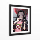 Nezuko Crimson Parasol Snow - Sae Art | Cuadro decorativo de Canvas Lab