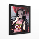 Nezuko Crimson Parasol Snow - Sae Art | Cuadro decorativo de Canvas Lab