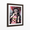 Nezuko Crimson Parasol Snow - Sae Art | Cuadro decorativo de Canvas Lab