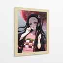 Nezuko Crimson Parasol Snow - Sae Art | Cuadro decorativo de Canvas Lab