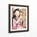 Nezuko & Chibi Zenitsu - Sae Art | Cuadro decorativo de Canvas Lab