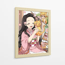 Nezuko & Chibi Zenitsu - Sae Art | Cuadro decorativo de Canvas Lab
