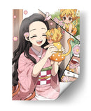 Nezuko & Chibi Zenitsu - Sae Art | Cuadro decorativo de Canvas Lab