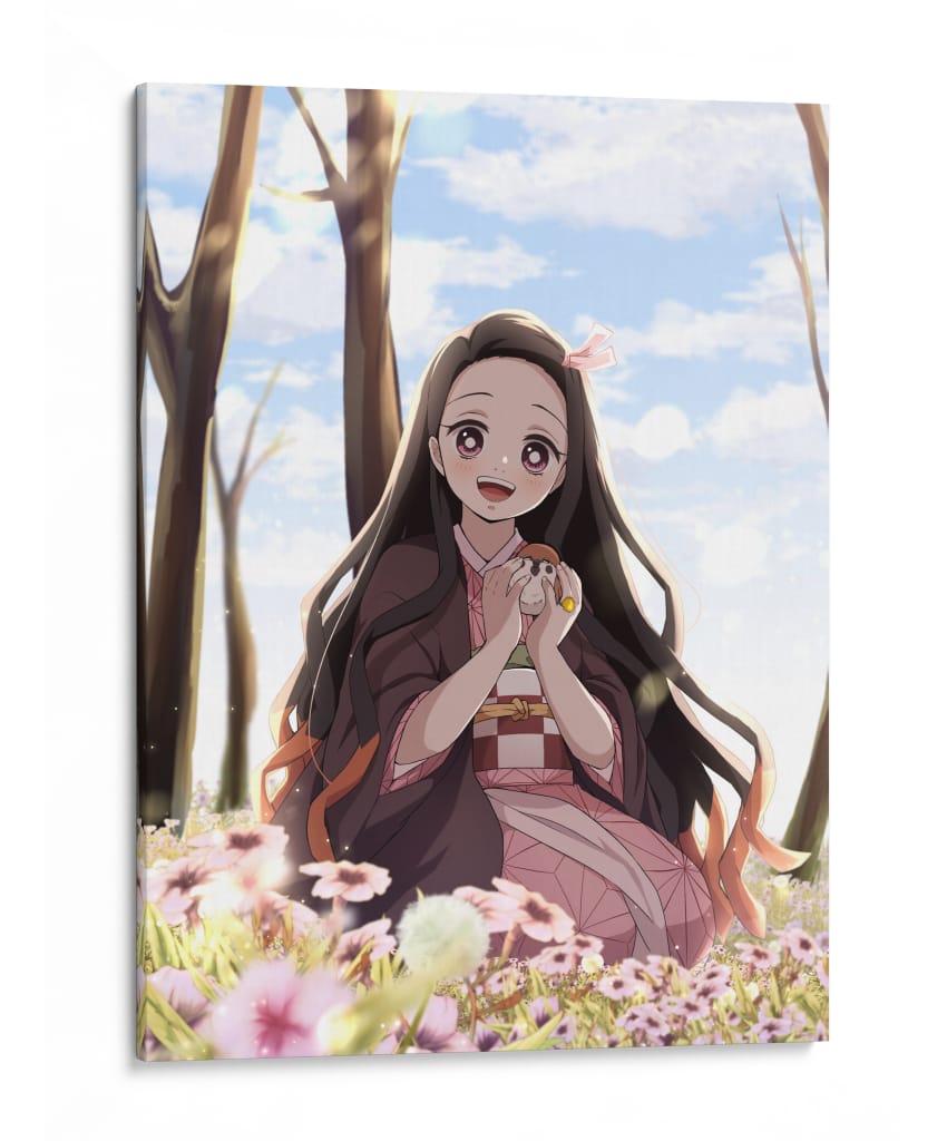 Nezuko Spring Meadow Whispers - Sae Art | Cuadro decorativo de Canvas Lab