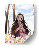 Nezuko Spring Meadow Whispers - Sae Art | Cuadro decorativo de Canvas Lab