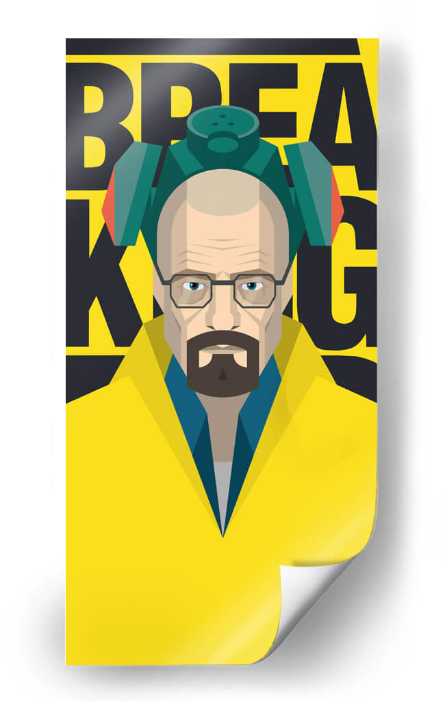 Yellow Heisenberg | Cuadro decorativo de Canvas Lab