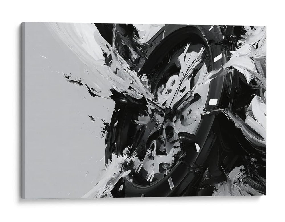 Reloj en explosion de pintura - DIEGO D L | Cuadro decorativo de Canvas Lab
