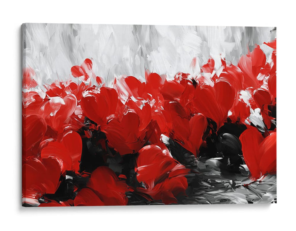 Corazones en pintura abstracta - DIEGO D L | Cuadro decorativo de Canvas Lab