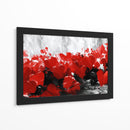 Corazones en pintura abstracta - DIEGO D L | Cuadro decorativo de Canvas Lab