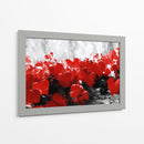 Corazones en pintura abstracta - DIEGO D L | Cuadro decorativo de Canvas Lab