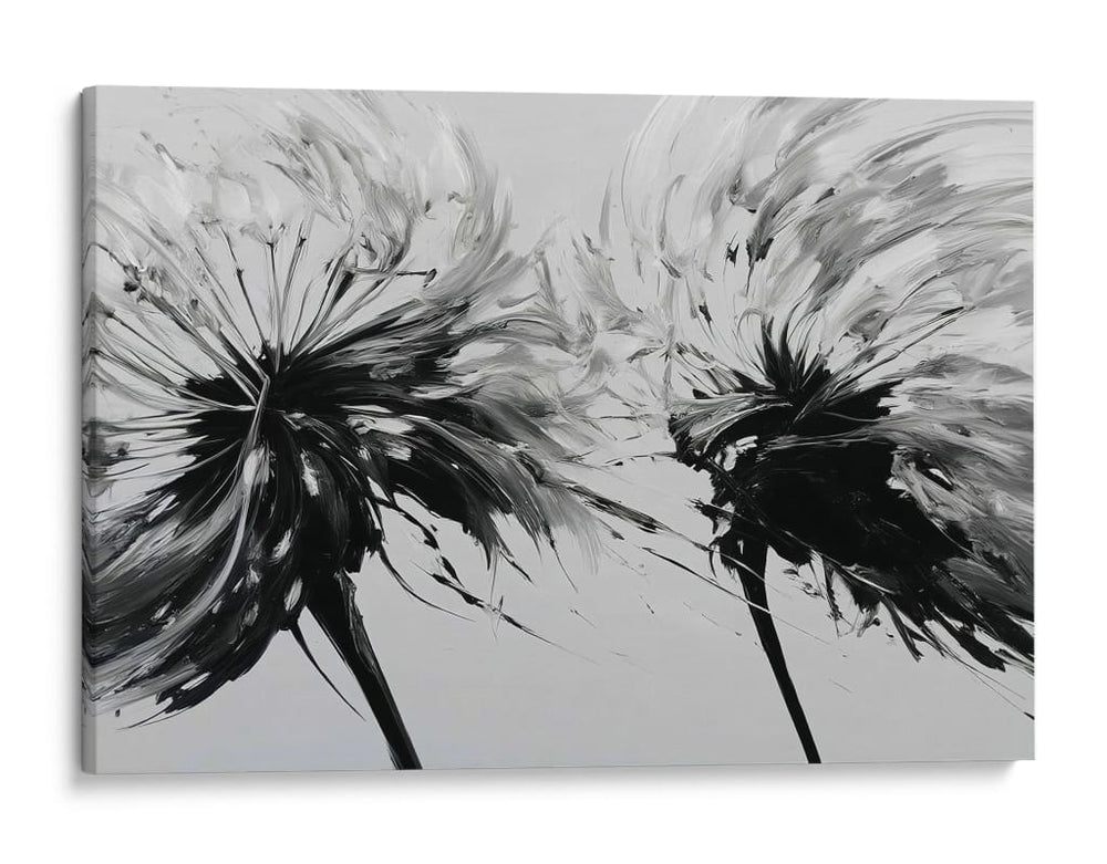 Dientes de león en bicolor en el viento - DIEGO D L | Cuadro decorativo de Canvas Lab