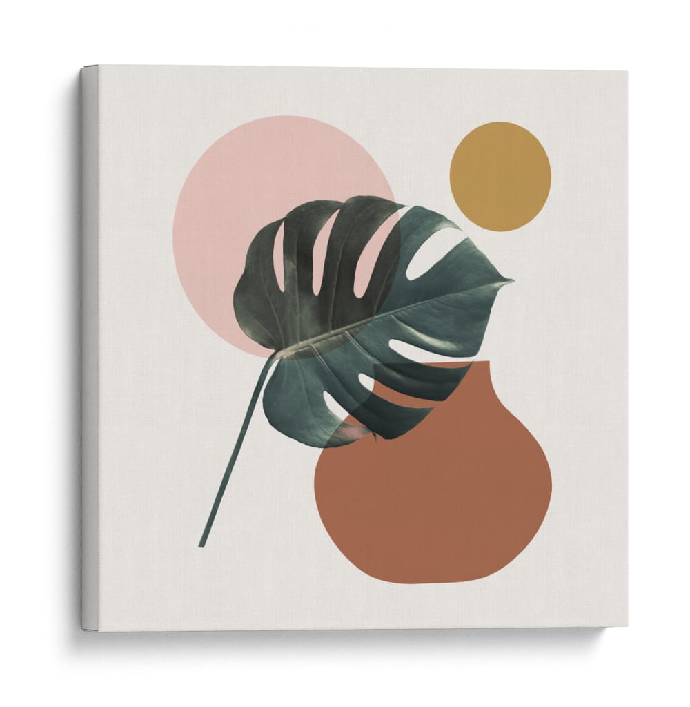 Composición floral y geométrica 2 - Vitor Costa | Cuadro decorativo de Canvas Lab