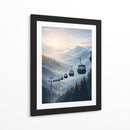 Cable Car Mountains Landscape - Vicky Hanggara | Cuadro decorativo de Canvas Lab