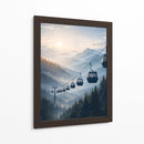 Cable Car Mountains Landscape - Vicky Hanggara | Cuadro decorativo de Canvas Lab